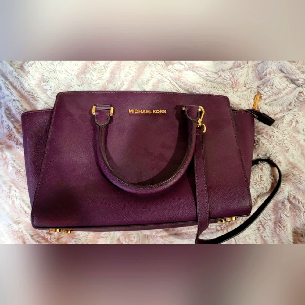 Michael Kors purple purse